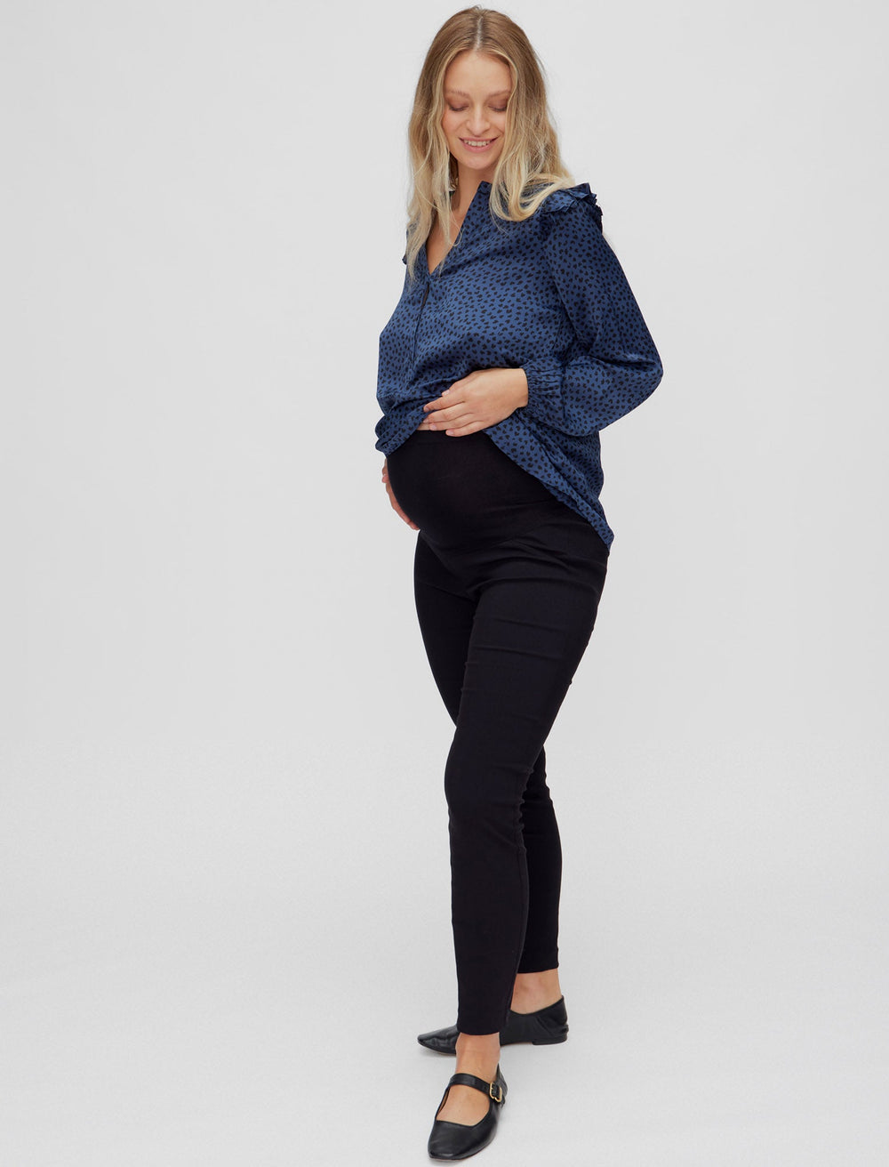 Curve Black Maternity Trousers | Seraphine